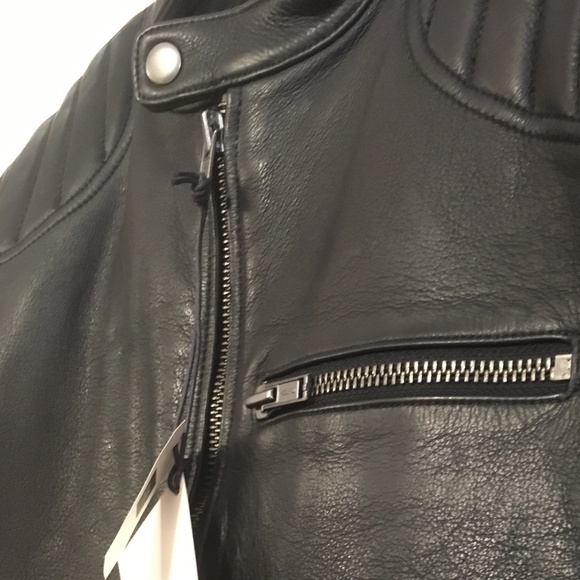 Leather biker jacket - Picture 4 of 7